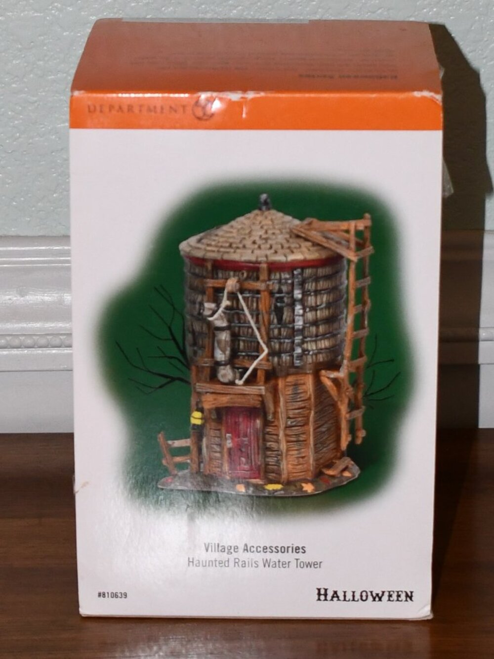 DEPT 56 Snow Village HALLOWEEN Haunted Rails Water Tower 810639 Retired In 2012